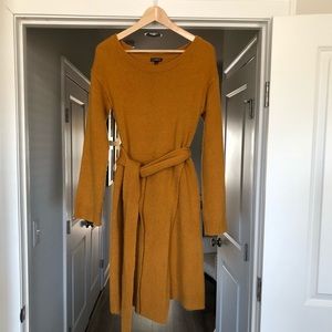 Sweater wrap dress